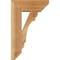 Ekena Millwork Olympic Slat Rough Sawn Bracket w/ Offset Brace, Western Red Cedar, 6"W x 14"D x 22"H BKT0604X14X22OLY06RWR - alternate 2